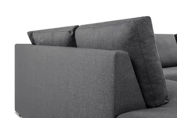 Crazy Limited Edition 4-personers Venstrevendt L-formet Chaiselongsofa i Stof - Mørkegrå - Møbler - Sofaer - Sofa med chaiselong