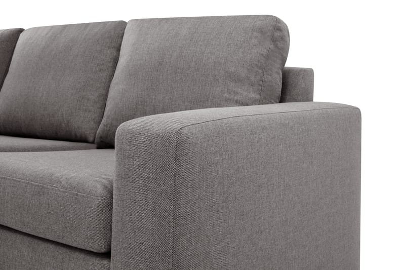 Crazy Limited Edition 4-personers Venstrevendt L-formet Dyb Chaiselongsofa i Stof - Grå - Møbler - Sofaer - Sofa med chaiselong - 4 personers sofa med chaiselong