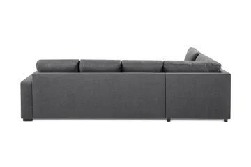 Crazy Limited Edition 4-personers Venstrevendt L-formet Chaiselongsofa i Stof - Mørkegrå - Møbler - Sofaer - Sofa med chaiselong