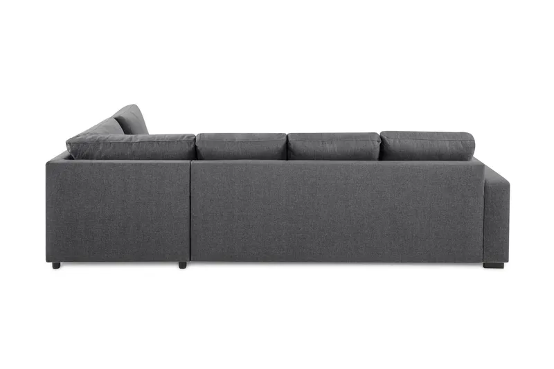 Crazy Limited Edition 4-personers Højrevendt L-formet Chaiselongsofa i Stof - Mørkegrå - Møbler - Sofaer - Sofa med chaiselong