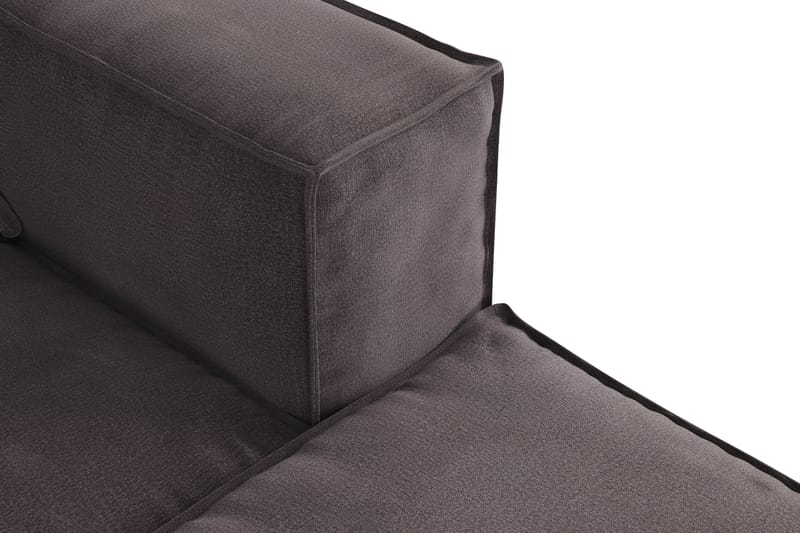 Cubo 4-personers Vendbar L-formet Dyb Modulsofa med Divan i Fløjl - Mørkegrå - Møbler - Sofaer - Sofa med chaiselong