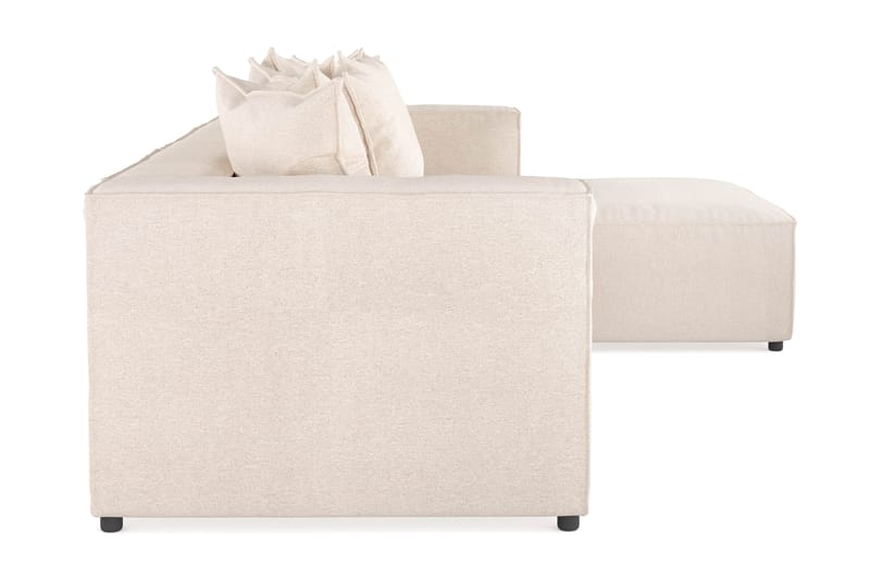 Cubo 4-personers Dyb Modulsofa med Divan i Stof - Beige - Møbler - Sofaer - Sofa med chaiselong
