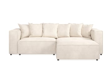 Cubo 4-personers L-formet Dyb Modulsofa med Divan i Manchester - Beige - Møbler - Sofaer - Sofa med chaiselong