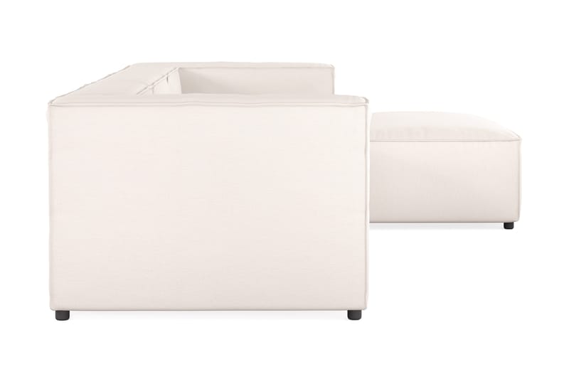Cubo 4-personers Vendbar L-formet Dyb Modulsofa med Divan i Stof - Hvid - Møbler - Sofaer - Sofa med chaiselong - 3 personers sofa med chaiselong