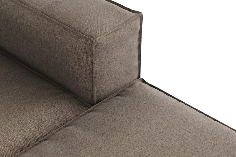 Cubo 4-personers Vendbar L-formet Dyb Modulsofa med Divan i Stof - Grå - Møbler - Sofaer - Sofa med chaiselong