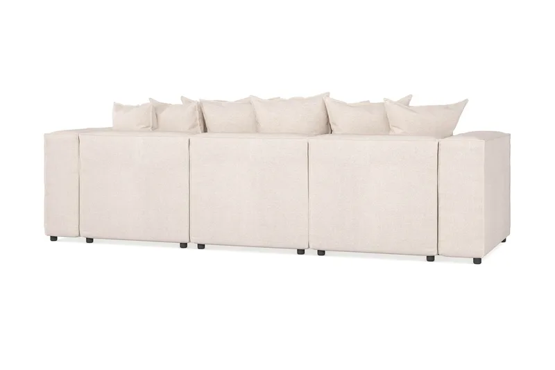 Cubo 4-personers Dyb Modulsofa med Divan i Stof - Beige - Møbler - Sofaer - Sofa med chaiselong - 3 personers sofa med chaiselong