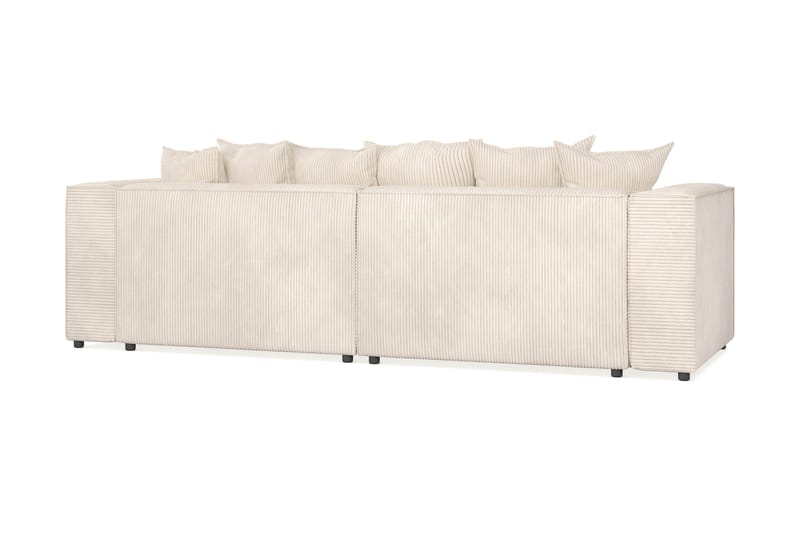 Cubo 4-personers L-formet Dyb Modulsofa med Divan i Manchester - Beige - Møbler - Sofaer - Sofa med chaiselong