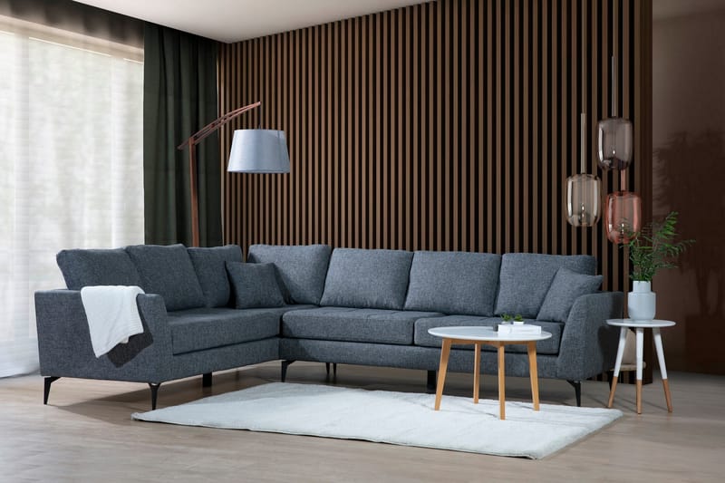 Destinye Hjørnesofa med Chaiselong Venstre - Grå - Møbler - Sofaer - Sofa med chaiselong