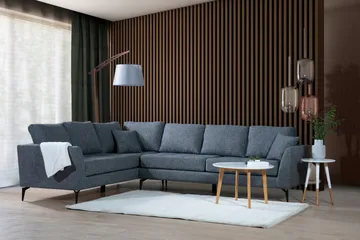 Destinye Hjørnesofa med Chaiselong Venstre - Grå - Møbler - Sofaer - Hjørnesofa