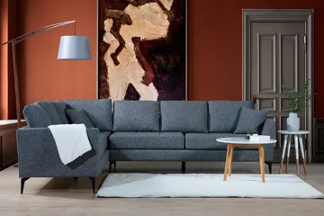 Destinye Hjørnesofa med Chaiselong Venstre - Grå - Møbler - Sofaer - Hjørnesofa