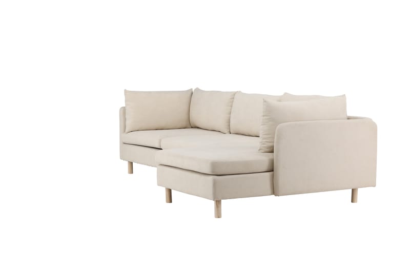 Divan 3-sæde Beige - Venture Home - Sofa med chaiselong - 3 personers sofa med chaiselong