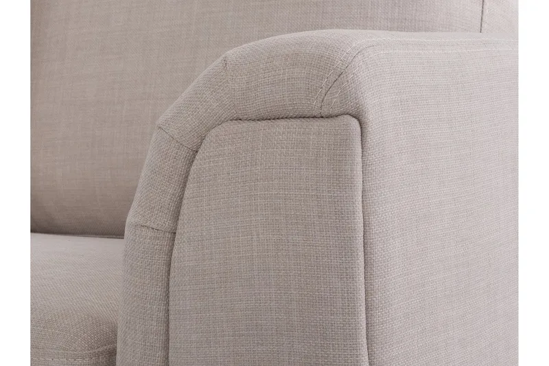 Dugard Hjørnesofa Højre + Fodskammel - Beige - Møbler - Sofaer - Sofa med chaiselong