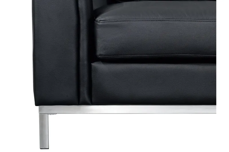 Dugard Hjørnesofa Venstre - Sort/Læder - Møbler - Sofaer - Sofa med chaiselong