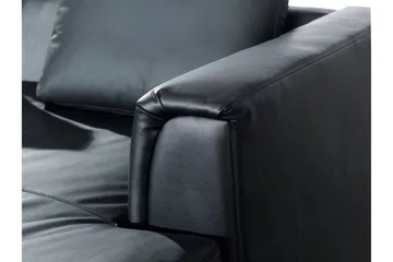 Dugard Hjørnesofa Venstre - Sort/Læder - Møbler - Sofaer - Sofa med chaiselong