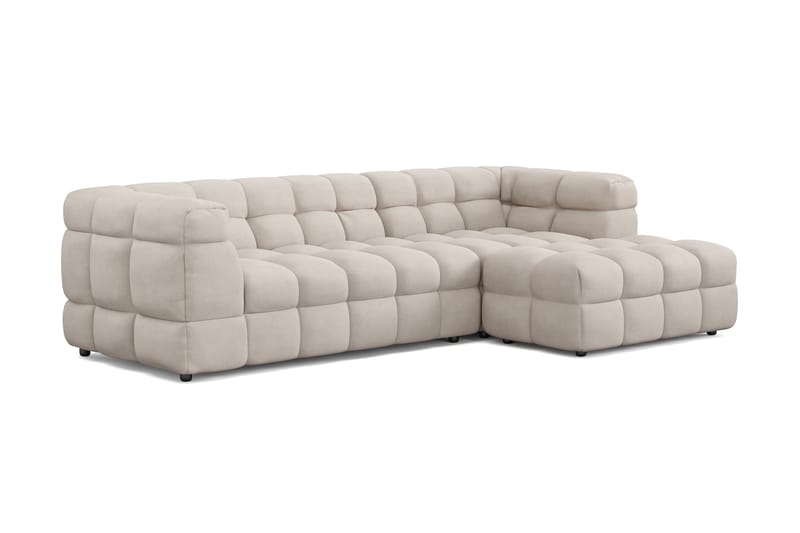 Elise 3-personers Sofa med Chaiselong Højre - Beige - Møbler - Sofaer - Sofa med chaiselong