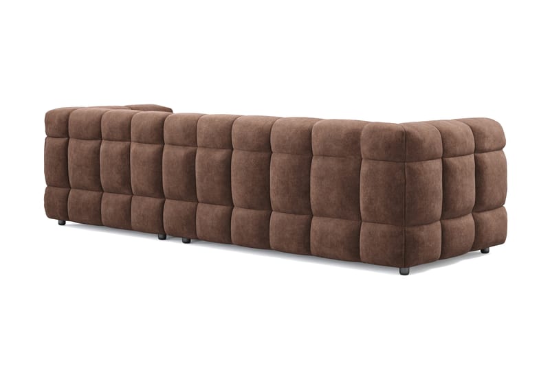 Elise 3-personers Sofa med Chaiselong Højre - Brun - Møbler - Sofaer - Sofa med chaiselong