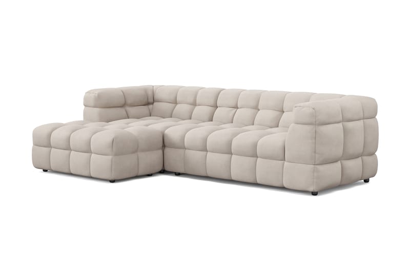 Elise 3-personers Sofa med Chaiselong Venstre - Beige - Møbler - Sofaer - Sofa med chaiselong