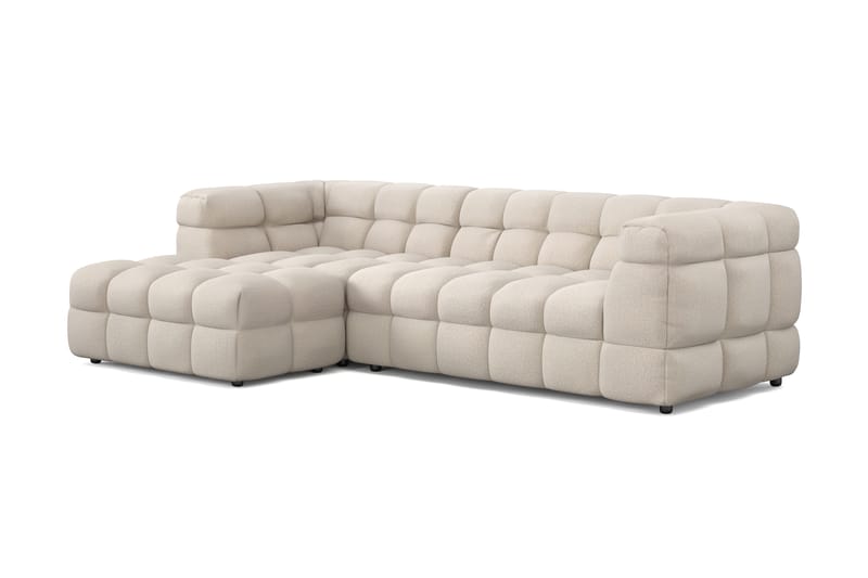 Elise 3-personers Sofa med Chaiselong Venstre - Beige - Møbler - Sofaer - Sofa med chaiselong
