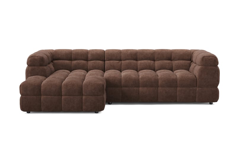Elise 3-personers Sofa med Chaiselong Venstre - Brun - Møbler - Sofaer - Sofa med chaiselong