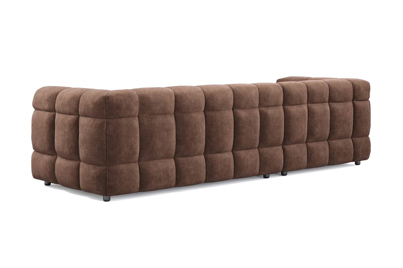 Elise 3-personers Sofa med Chaiselong Venstre - Brun - Møbler - Sofaer - Sofa med chaiselong