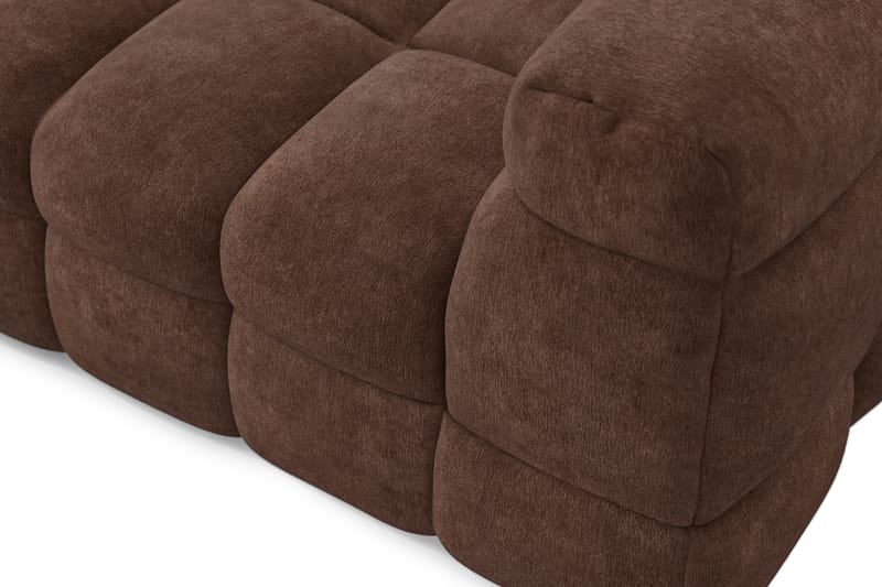 Elise 3-personers Sofa med Chaiselong Venstre - Brun - Møbler - Sofaer - Sofa med chaiselong