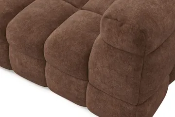 Elise 4-sæders Venstrevendt L-formet Boblet Chaiselongsofa 274 cm i Chenille - Brun - Møbler - Sofaer - Sofa med chaiselong