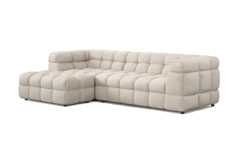 Elise 4-personers Sofa med Chaiselong Venstre, Beige