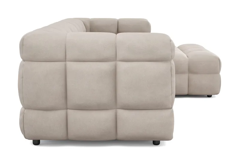 Elise 4-personers Sofa med Chaiselong Højre - Beige - Møbler - Sofaer - Sofa med chaiselong
