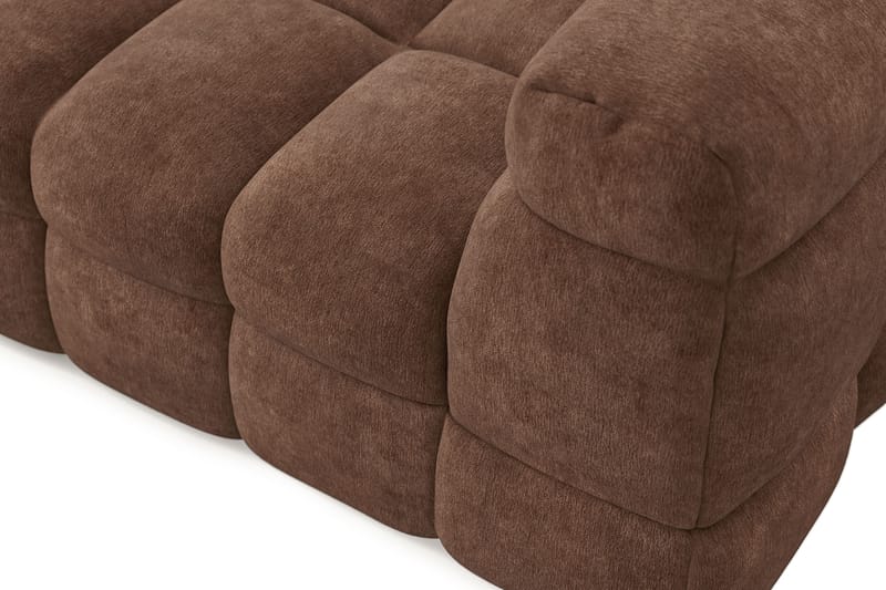Elise 4-personers Sofa med Chaiselong Venstre - Brun - Møbler - Sofaer - Sofa med chaiselong
