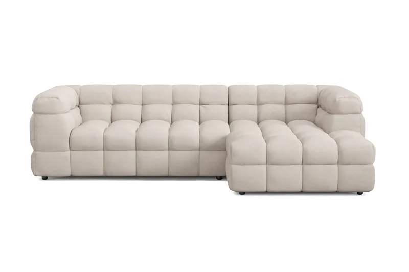 Elise 4-personers Sofa med Chaiselong Højre - Beige - Møbler - Sofaer - Sofa med chaiselong