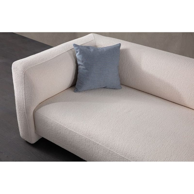 Elvaris 4-personers sofa med Chaiselong - Hvid - Møbler - Sofaer - Sofa med chaiselong