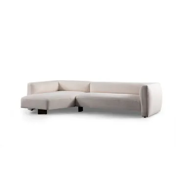 Elvaris 4-personers sofa med Chaiselong - Hvid - Møbler - Sofaer - Sofa med chaiselong