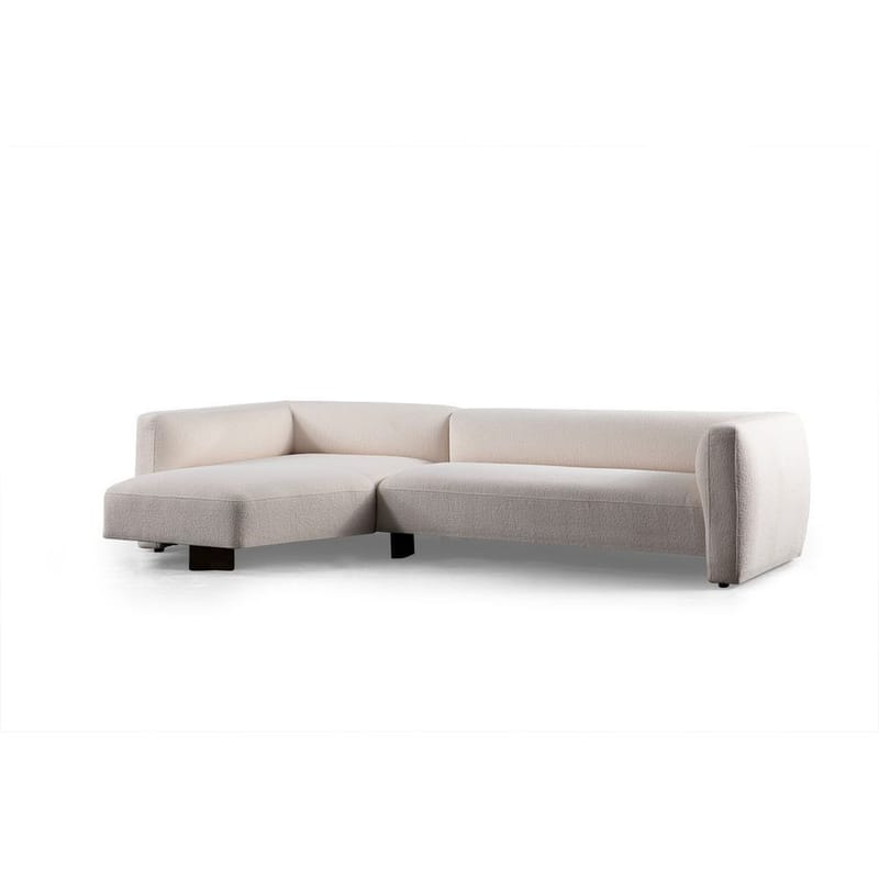 Elvaris 4-personers sofa med Chaiselong, Hvid