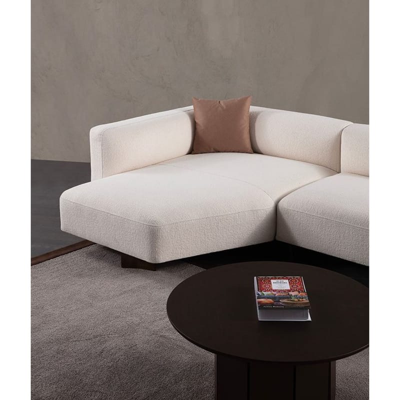 Elvaris 4-personers sofa med Chaiselong - Hvid - Møbler - Sofaer - Sofa med chaiselong