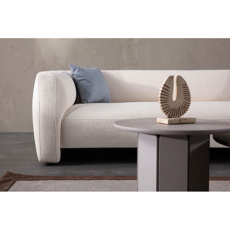 Elvaris 4-personers sofa med Chaiselong - Hvid - Møbler - Sofaer - Sofa med chaiselong