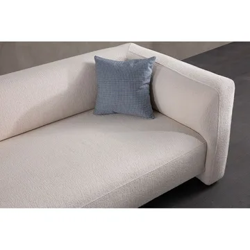 Elvaris 4-personers sofa med Chaiselong - Hvid - Møbler - Sofaer - Sofa med chaiselong