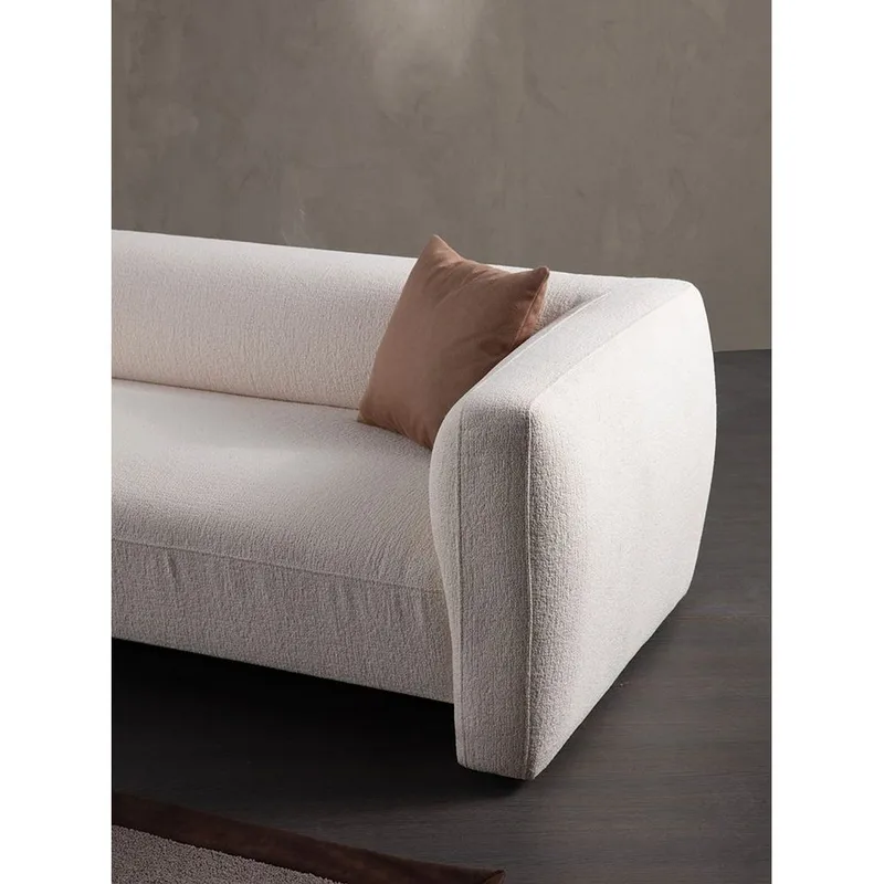 Elvaris 4-personers sofa med Chaiselong - Hvid - Møbler - Sofaer - Sofa med chaiselong