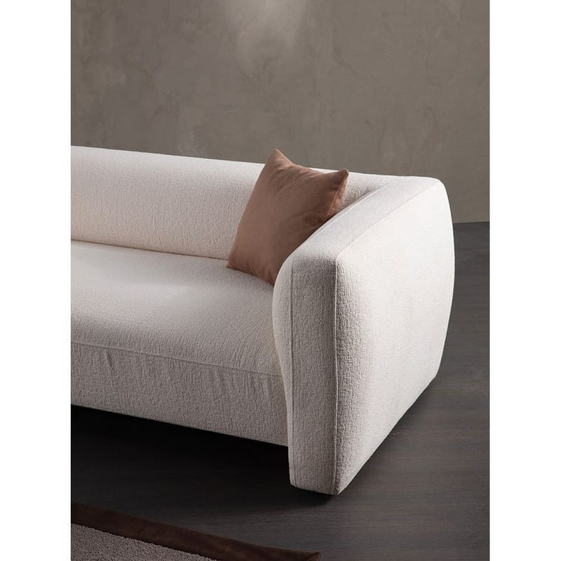 Elvaris 4-personers sofa med Chaiselong - Hvid - Møbler - Sofaer - Sofa med chaiselong