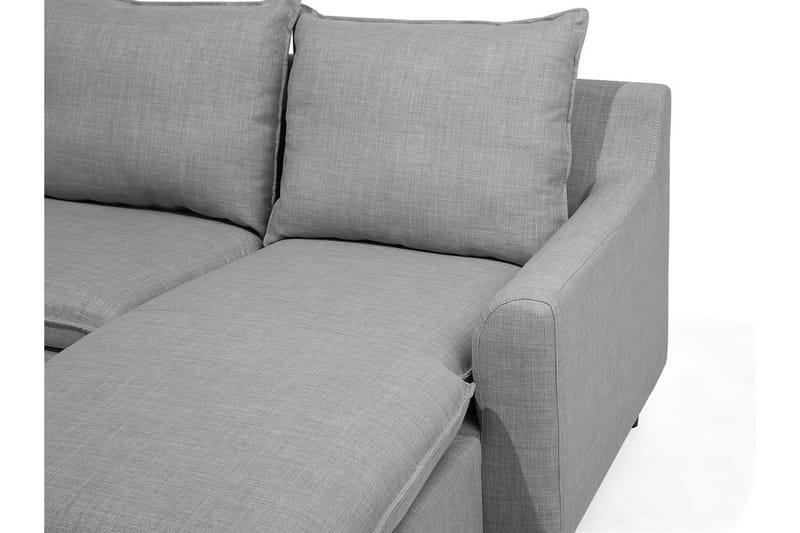 Elvenes hjørnesofa 206 cm - Grå - Sofa med chaiselong - 4 personers sofa med chaiselong