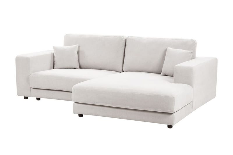 Ersi Sofa med Chaiselong 3-personers - Hvid/Sort - Møbler - Sofaer - Sofa med chaiselong
