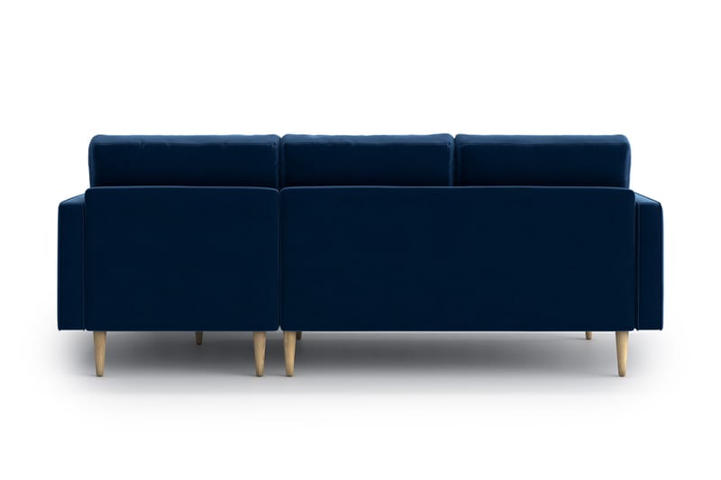 Esmeralde 4-Pers. Chaiselongsofa - Marineblå - Sofa med chaiselong - 4 personers sofa med chaiselong