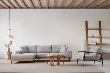 Eti Hjørnesofa 3-pers - Grå - Møbler - Sofaer - Sofa med chaiselong - 4 personers sofa med chaiselong
