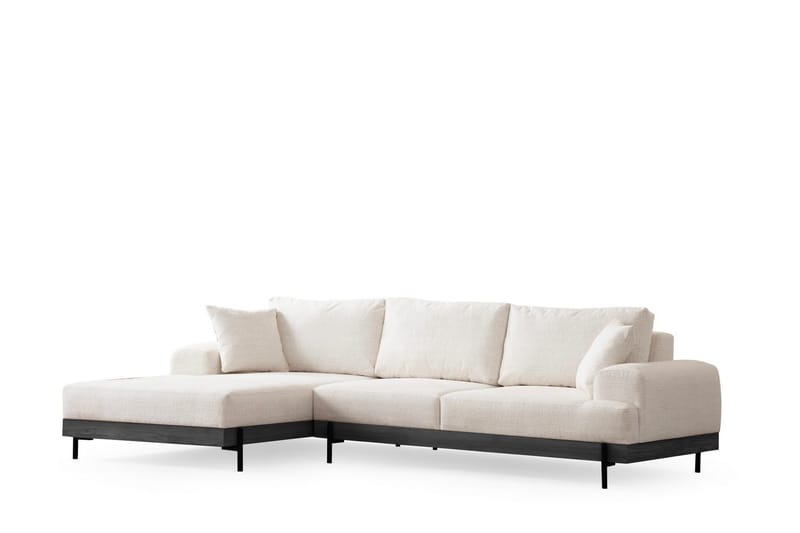 Eti Hjørnesofa 3-pers - Hvid - Møbler - Sofaer - Sofa med chaiselong - 4 personers sofa med chaiselong