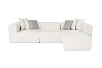 Fahmida Sofa med Chaiselong 3-personers - Ecru - Møbler - Sofaer - Sofa med chaiselong