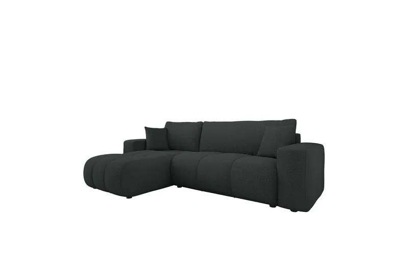Flo Sovesofa med Chaiselong 3-personers, Sort
