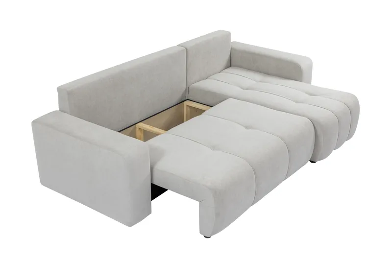 Flo Sovesofa med Chaiselong 3-personers - Sort - Møbler - Sofaer - Sofa med chaiselong