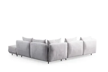 Floransa 4-personers Sofa med Chaiselong - Lysegrå - Møbler - Sofaer - Sofa med chaiselong