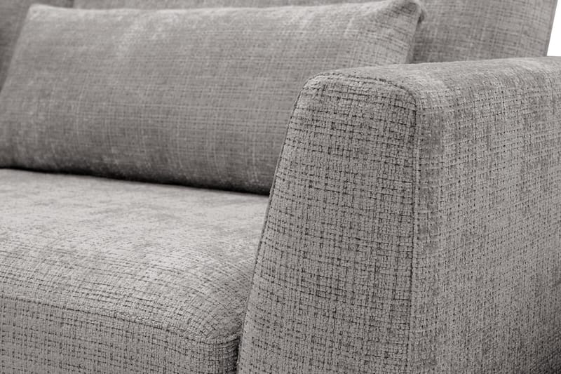 Florenz 3-personers Sofa med Divan Venstre - Lysegrå - Møbler - Sofaer - Sofa med chaiselong - 3 personers sofa med chaiselong