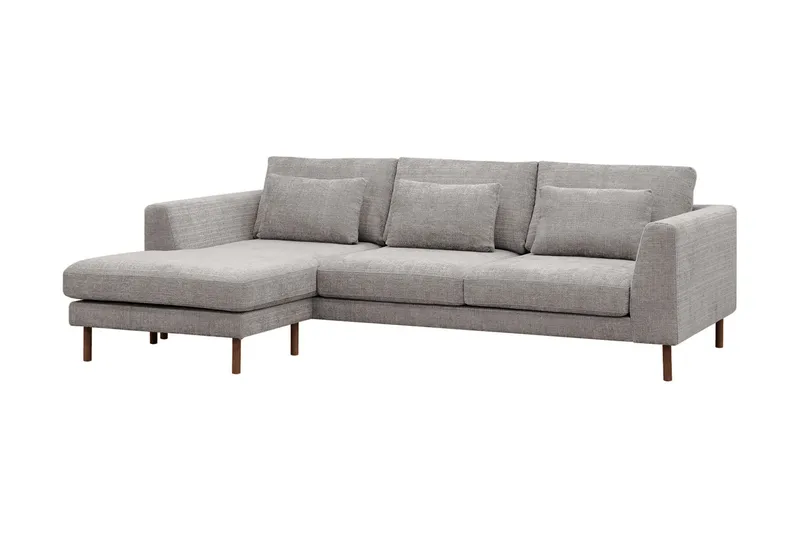 Florenz 3-personers Sofa med Divan Venstre - Lysegrå - Møbler - Sofaer - Sofa med chaiselong - 3 personers sofa med chaiselong