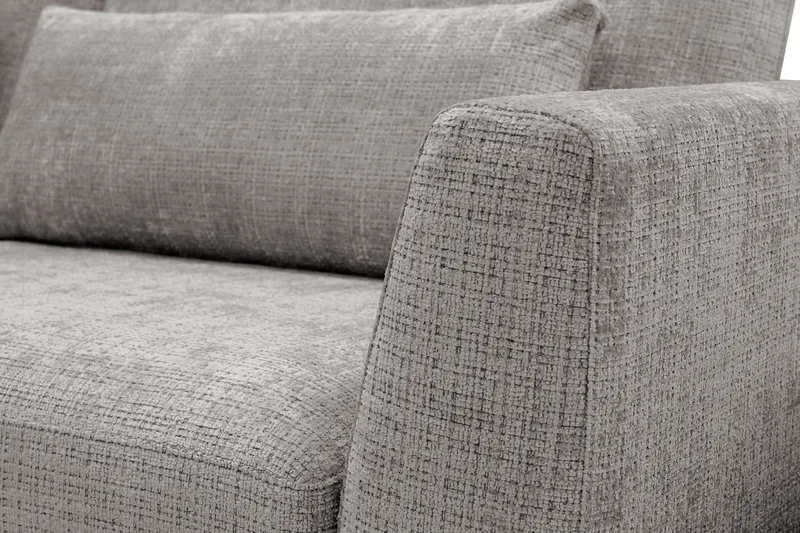 Florenz 3-personers Sofa med Divan Venstre - Lysegrå - Møbler - Sofaer - Sofa med chaiselong - 3 personers sofa med chaiselong